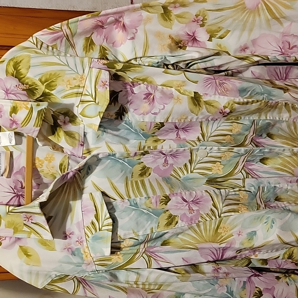 Denim Style floral jacket! Size 22! Alfred Dunner brand! Lilac green and blue!